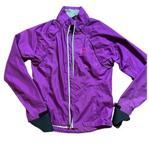 Cannondale Morphis cycling biking jacket . Purple , removable sleeves